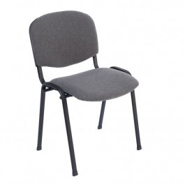 Scaun vizitator Basic, Textil, Gri